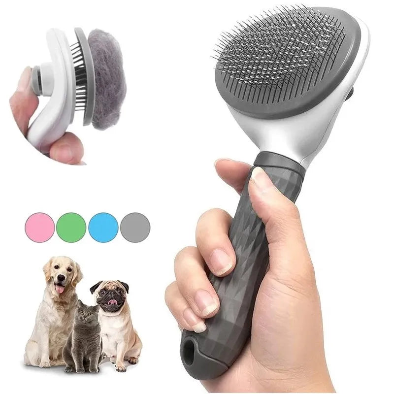 Brosse autonettoyante Douceur pour chien et chat