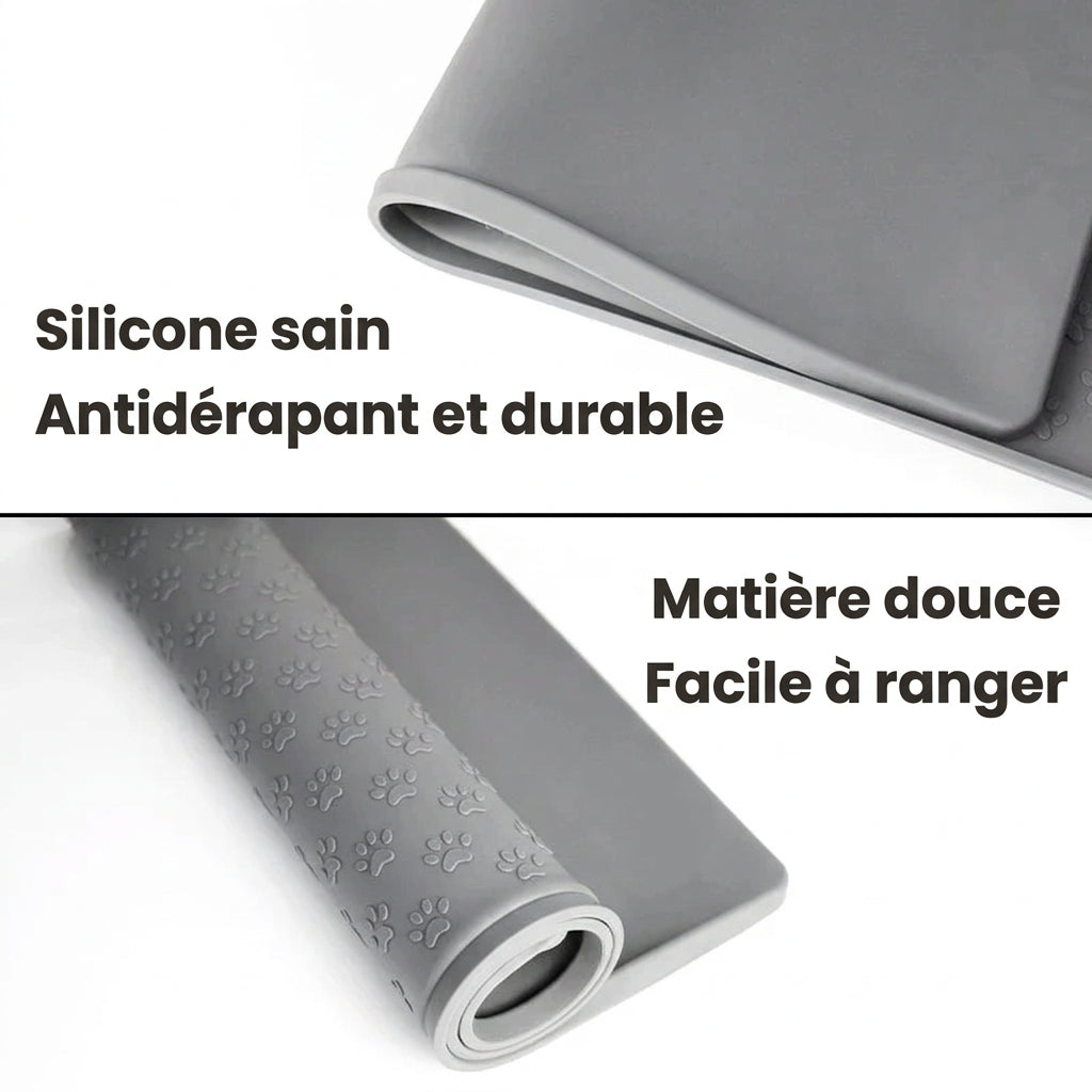Tapis en silicone antidérapant, souple et facile à ranger
