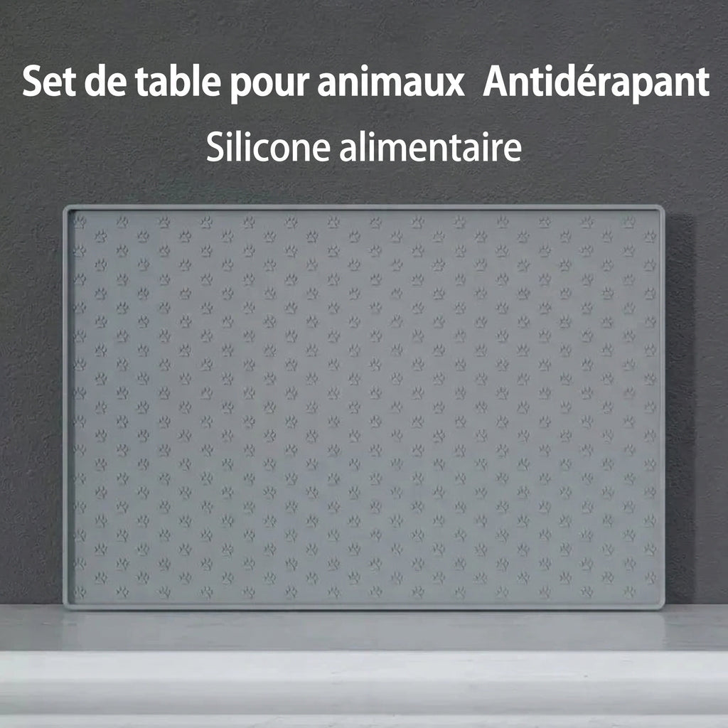 Set de table antidérapant pour animaux en silicone alimentaire